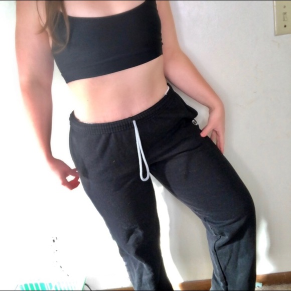 Champion Authentic Vintage Black Sweatpants Jogger - Picture 2 of 4